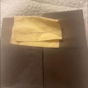 authentic LV wallet boxes with dusters